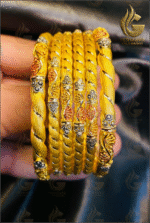 Gold bangles set online in Pakistan 007