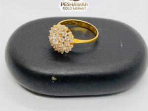 diamond look zircon gold ring 003